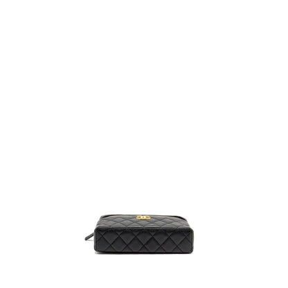 Chanel Top handle Vanity Bag with Chain Caviar Black GHW (Microchip)