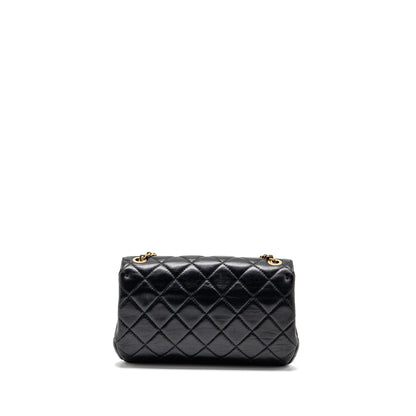 Chanel 22c Quilted Flap Bag Lambskin Black GHW (microchip)