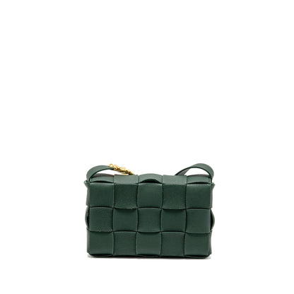 Bottega Veneta small cassette Purse charm strap limited edition calfskin green
