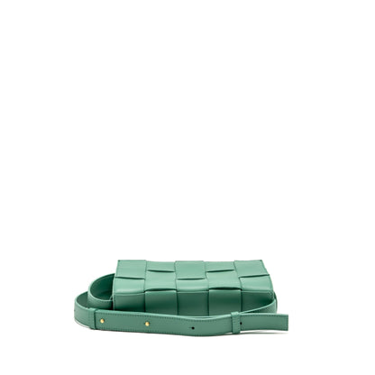 Bottega Veneta Cassette Purse Lambskin Green