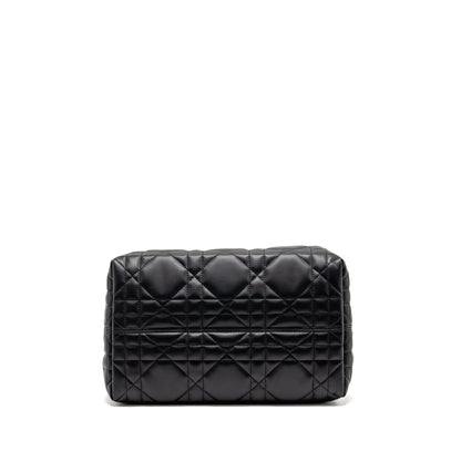 Dior Medium Dior Toujours Tote Purse Macrocannage Calfskin Black
