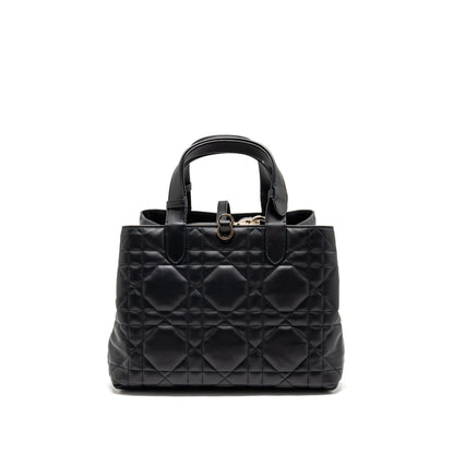 Dior Medium Dior Toujours Tote Purse Macrocannage Calfskin Black
