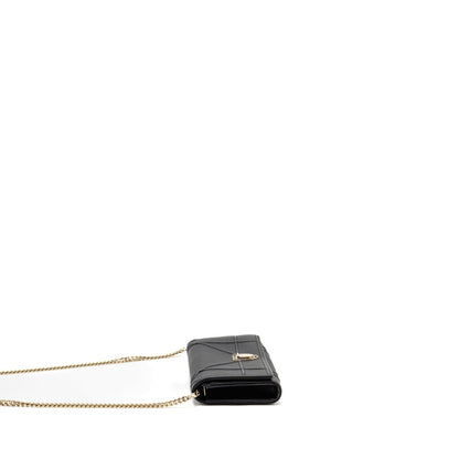 Dior Diorama wallet with Chain calfskin black