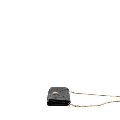 Dior Diorama wallet with Chain calfskin black