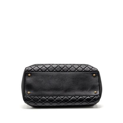Chanel Just Mademoiselle Bowling Bag Lambskin Black GHW