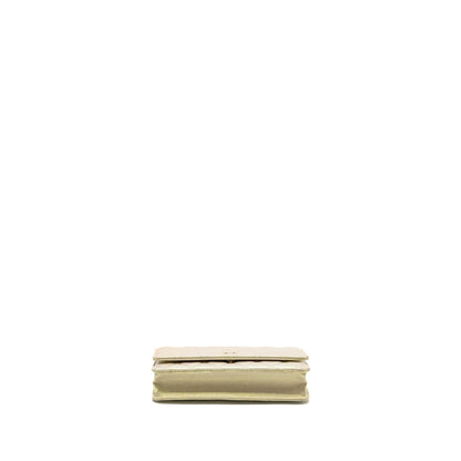 Chanel Wallet on Chain Lambskin Iridescent Ivory LGHW