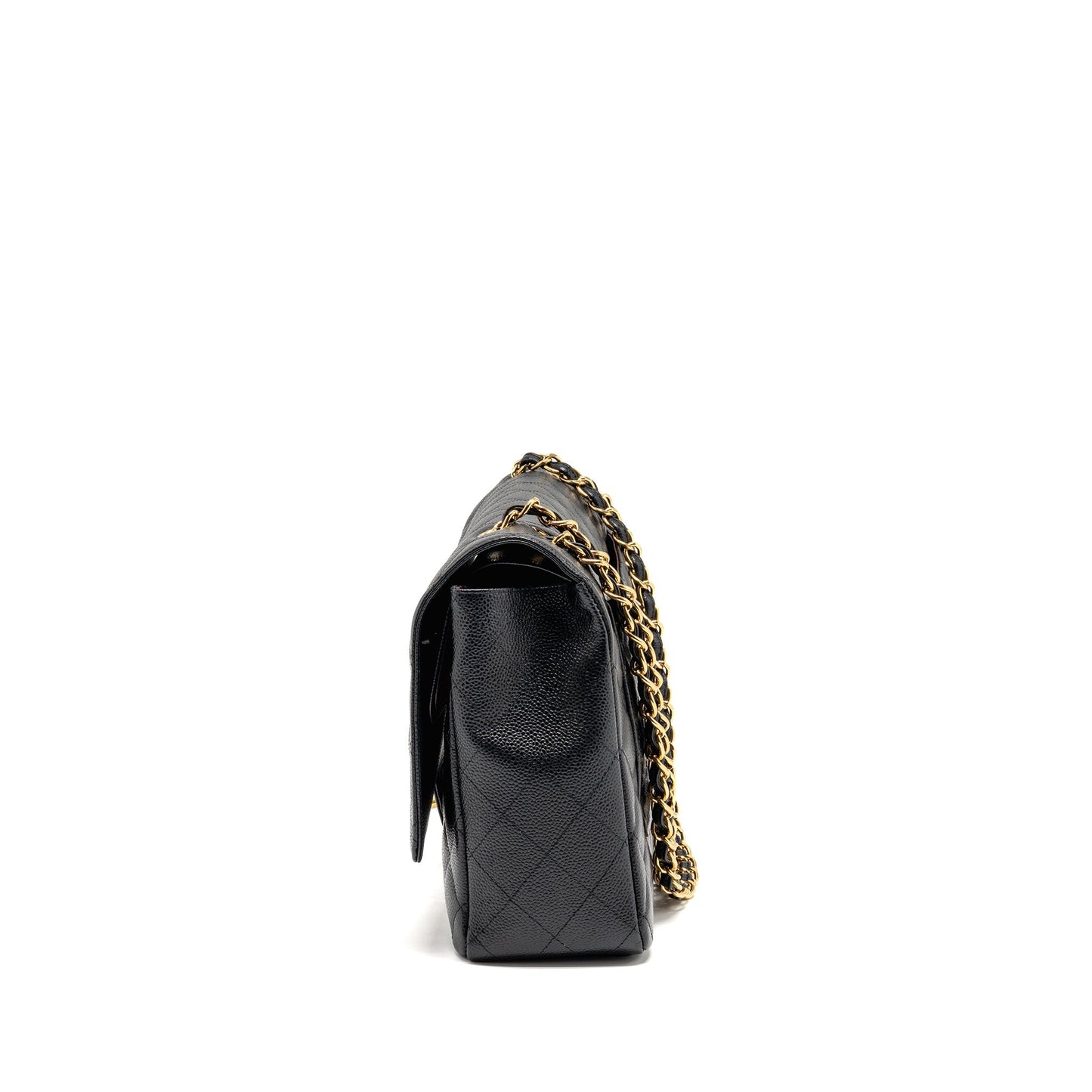 Chanel Maxi Classic Double Flap bag Caviar Black GHW