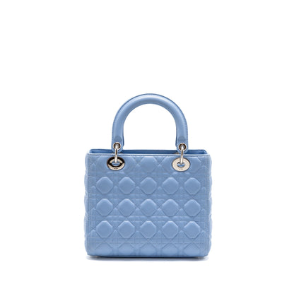 Dior Medium Lady Dior Lambskin Light Blue