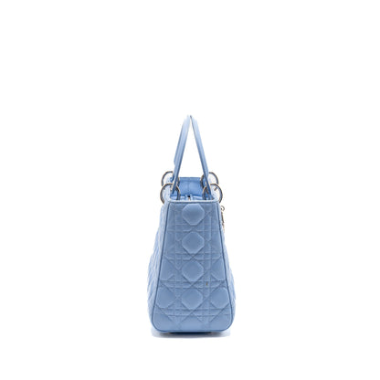 Dior Medium Lady Dior Lambskin Light Blue
