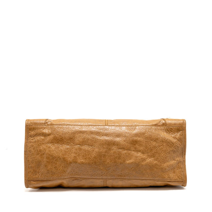 Balenciaga Classic City Purse Aged Calfskin Dark Beige