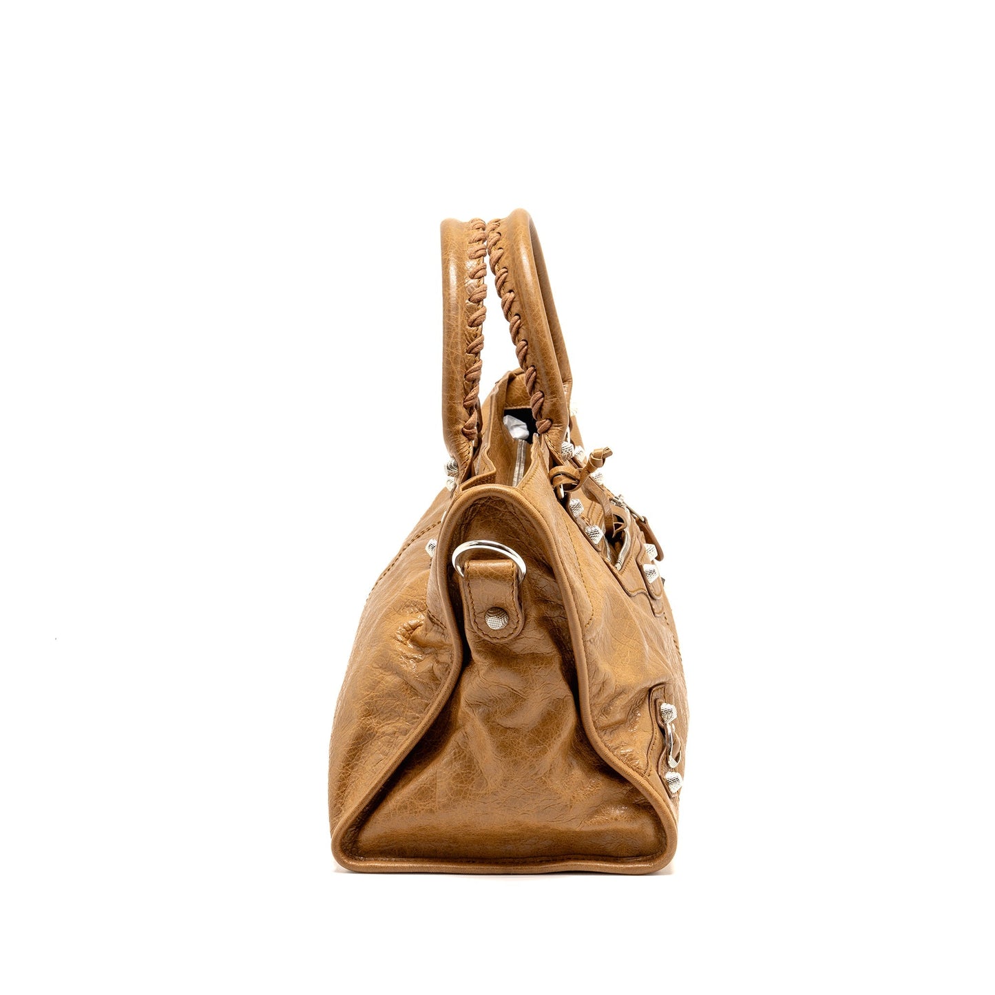 Balenciaga Classic City Purse Aged Calfskin Dark Beige