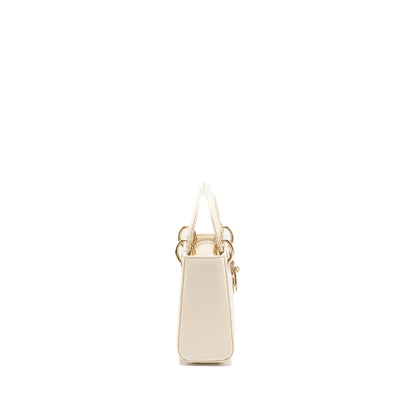 Dior Mini lady Dior Lizard White