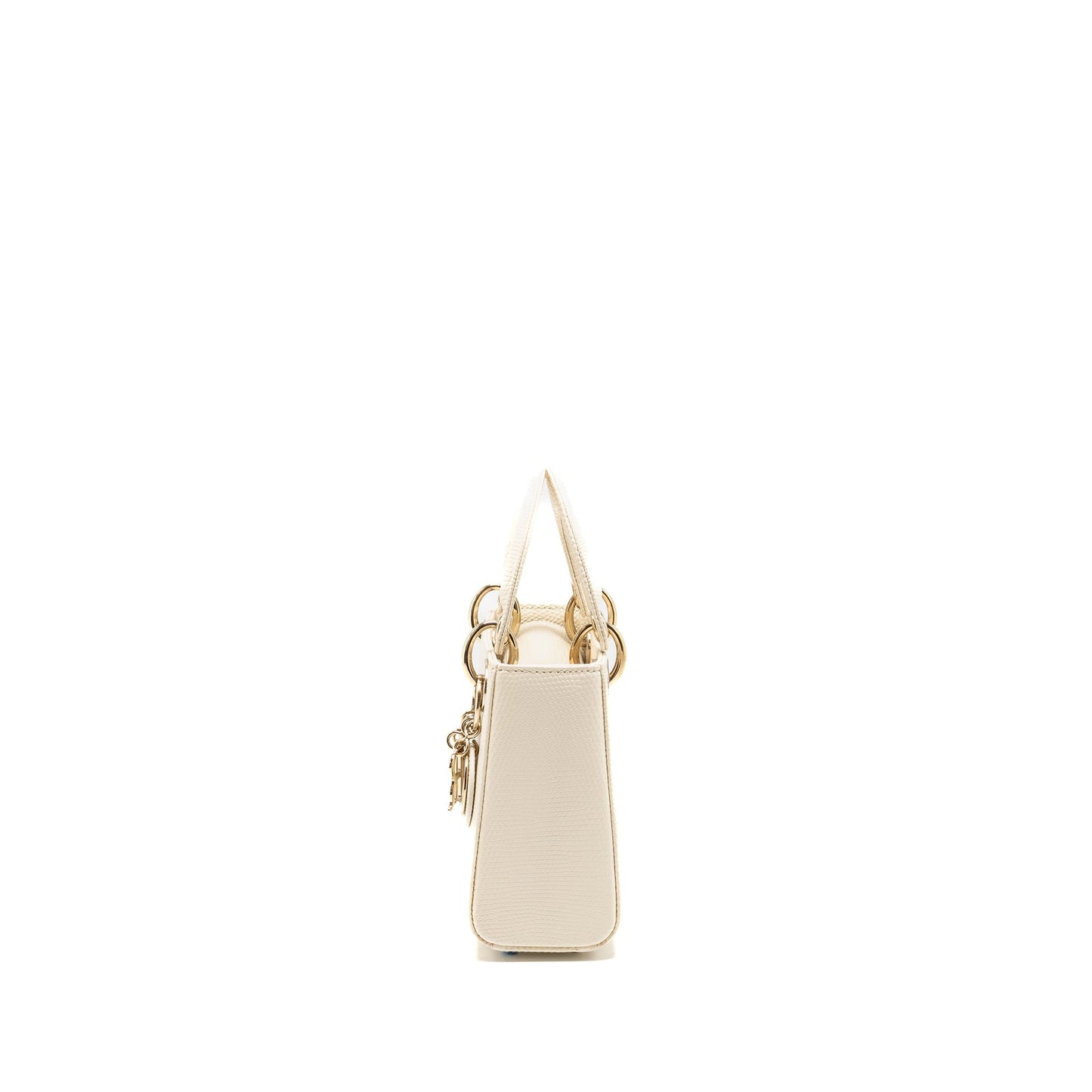 Dior Mini lady Dior Lizard White