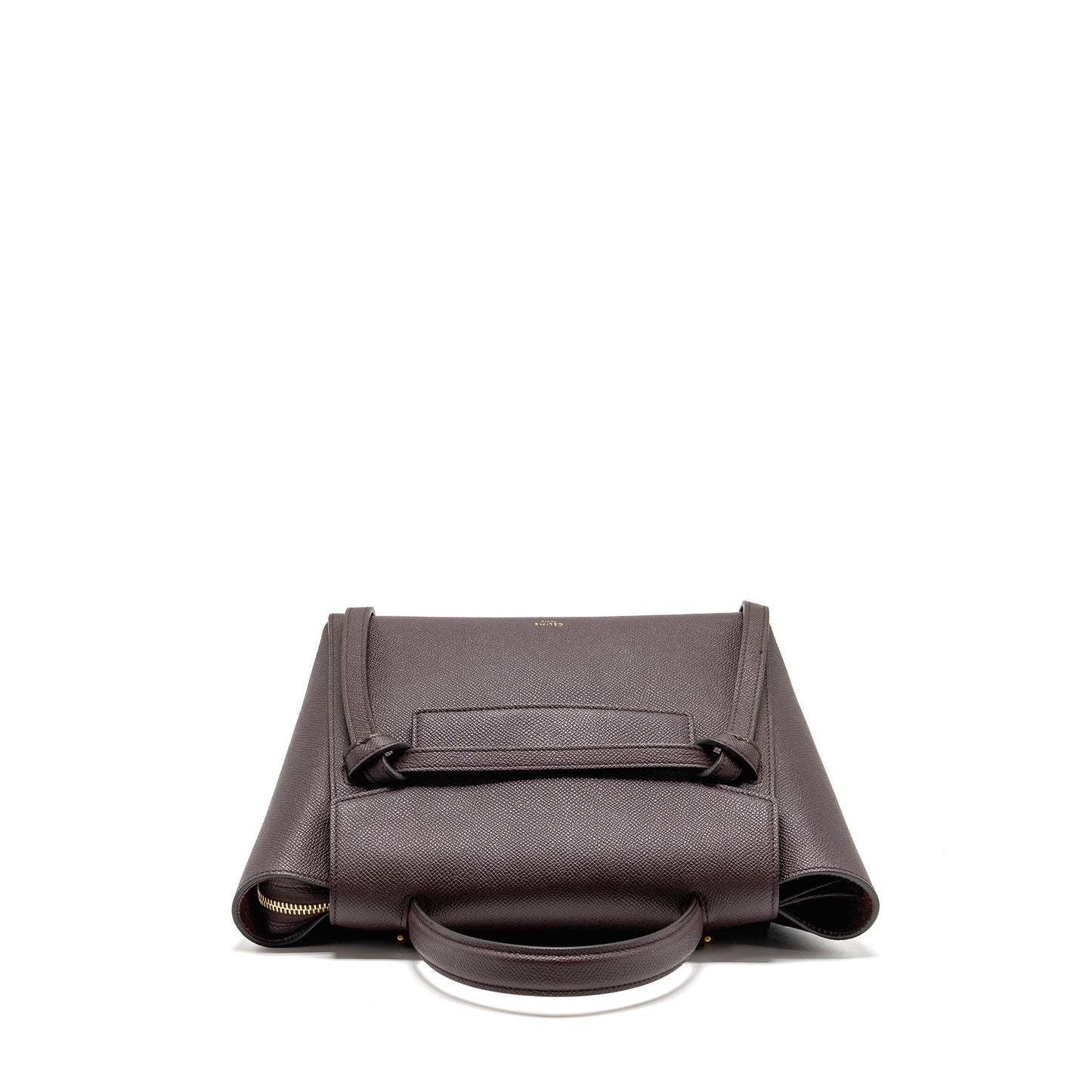 Celine Micro Belt Purse Grained Calfskin Burgundy
