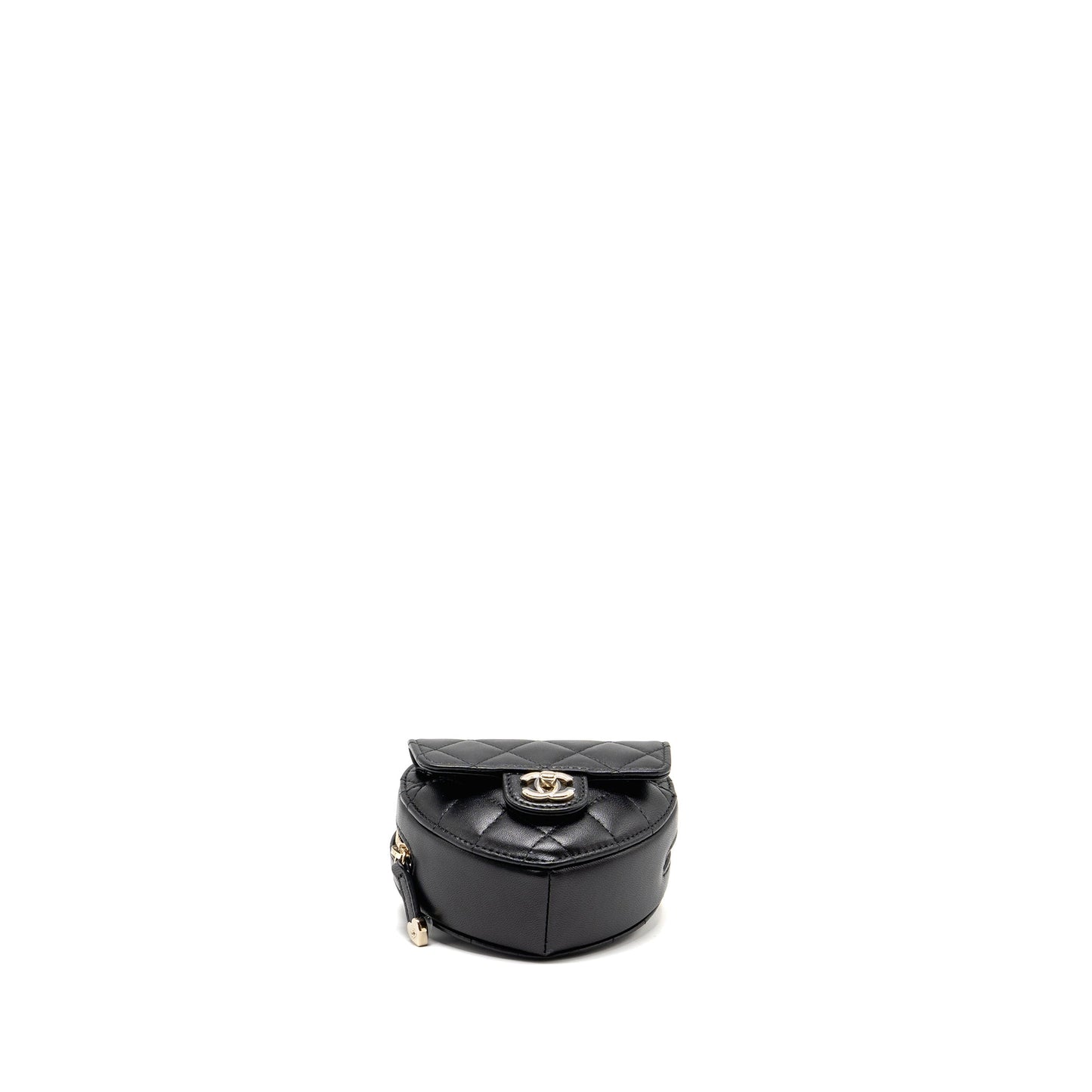 Chanel 22S Heart Belt Bag Lambskin Black LGHW