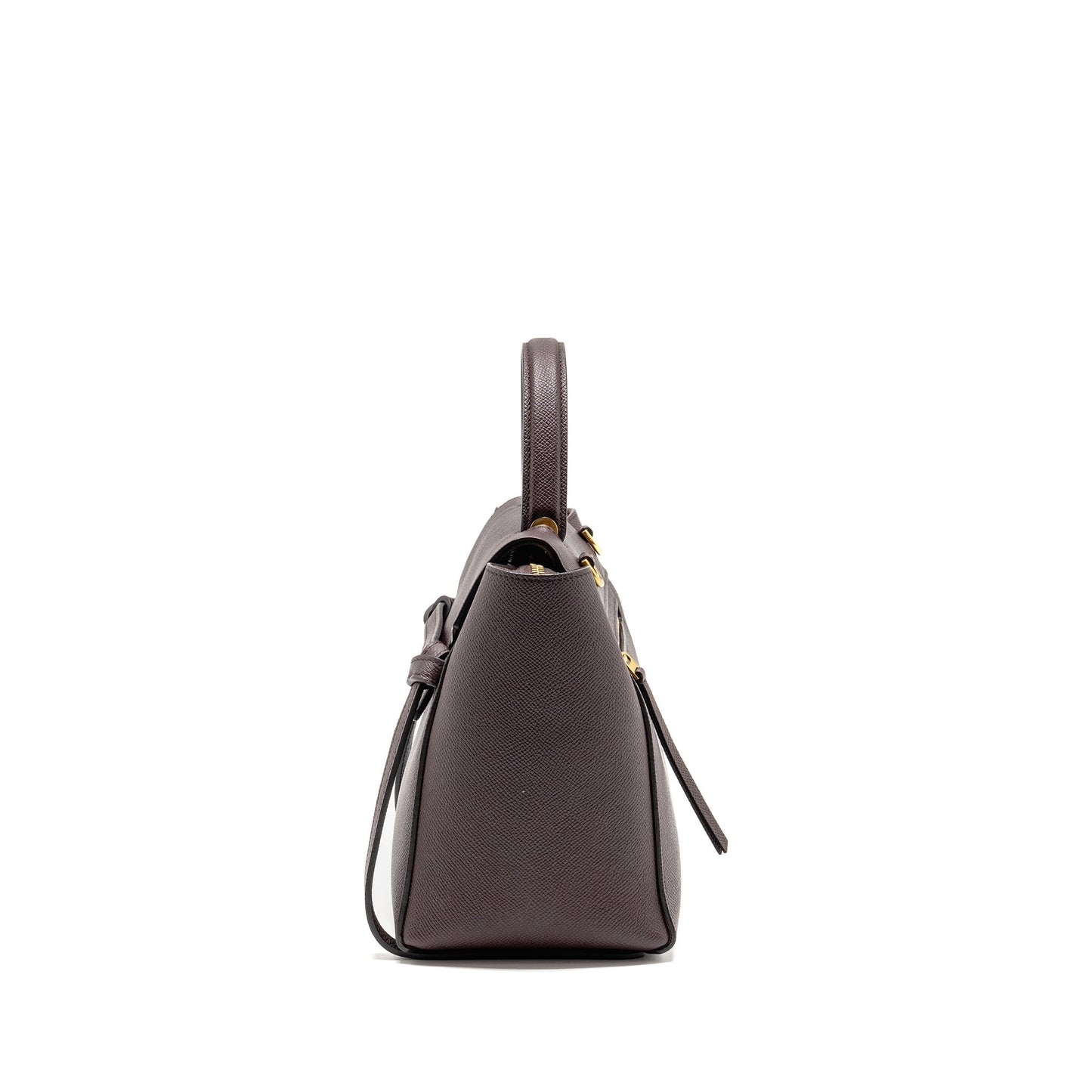 Celine Micro Belt Purse Grained Calfskin Burgundy