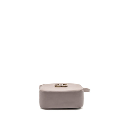 Chanel Coco Curve Vanity Bag with Top Handle Calfskin Grey GHW