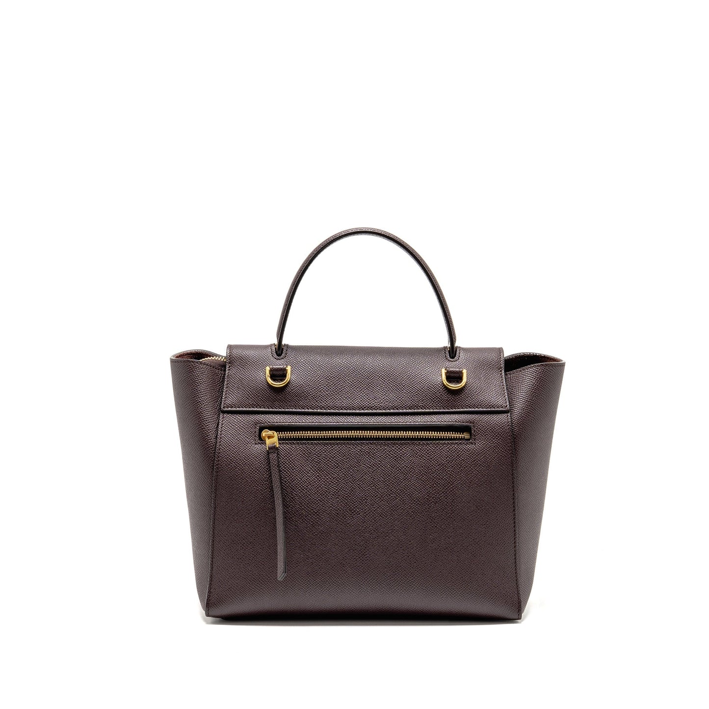 Celine Micro Belt Purse Grained Calfskin Burgundy