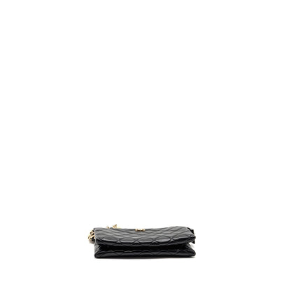 Chanel Clutch with Crystal/Pearl Charms Lambskin Black LGHW