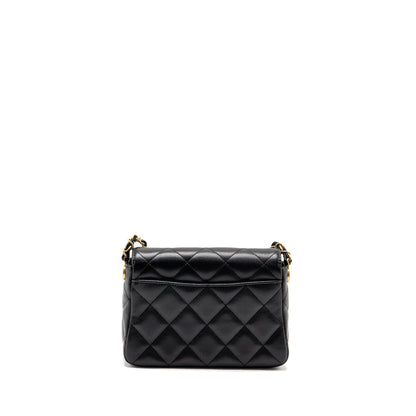 Chanel 24b Quilted Flap Bag Caviar Black GHW(microchip)