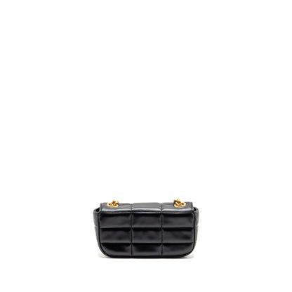 Celine Matelasse Mini Chain Mini Purse Calfskin Black