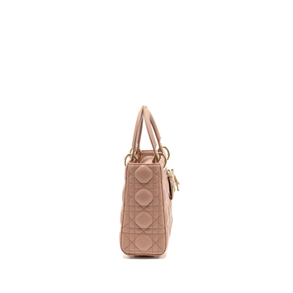 Dior Small Lady Dior Lambskin Dark Pink