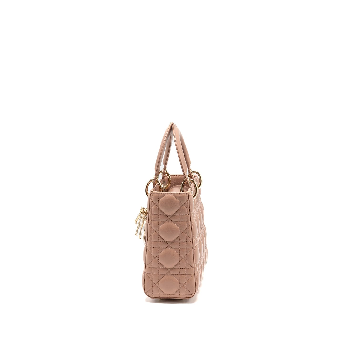 Dior Small Lady Dior Lambskin Dark Pink