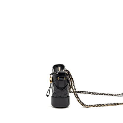 Chanel Small Gabrielle Hobo Bag calfskin Black Multicolor hardware