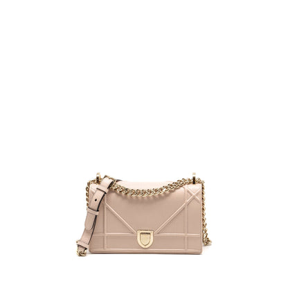 Dior Small Diorama Grained Calfskin Light Pink