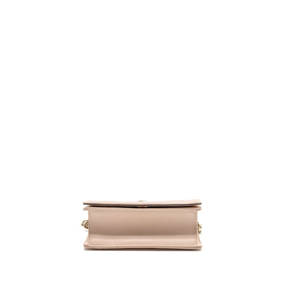 Dior Small Diorama Grained Calfskin Light Pink