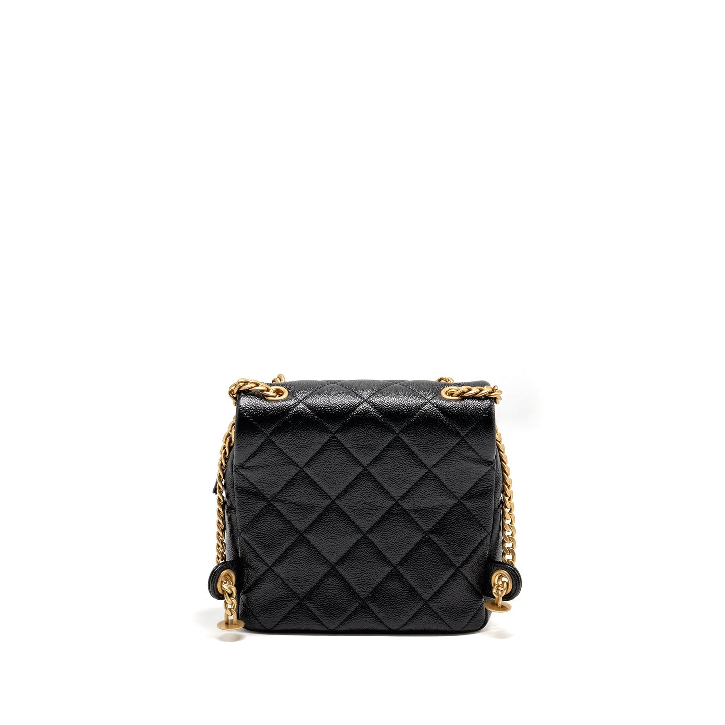 Chanel Quilted Flap Backpack Caviar Black GHW (Microchip)