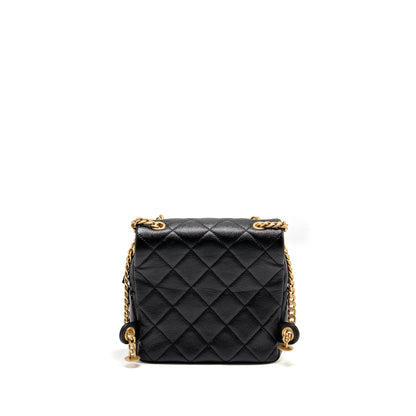 Chanel Quilted Flap Backpack Caviar Black GHW (Microchip)