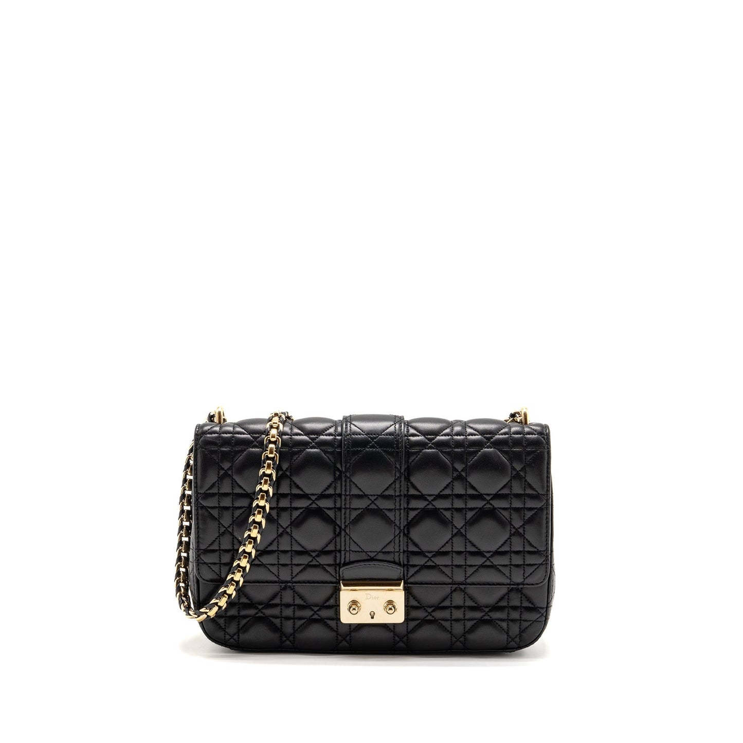 Dior Miss Dior Flap Purse Lambskin Black