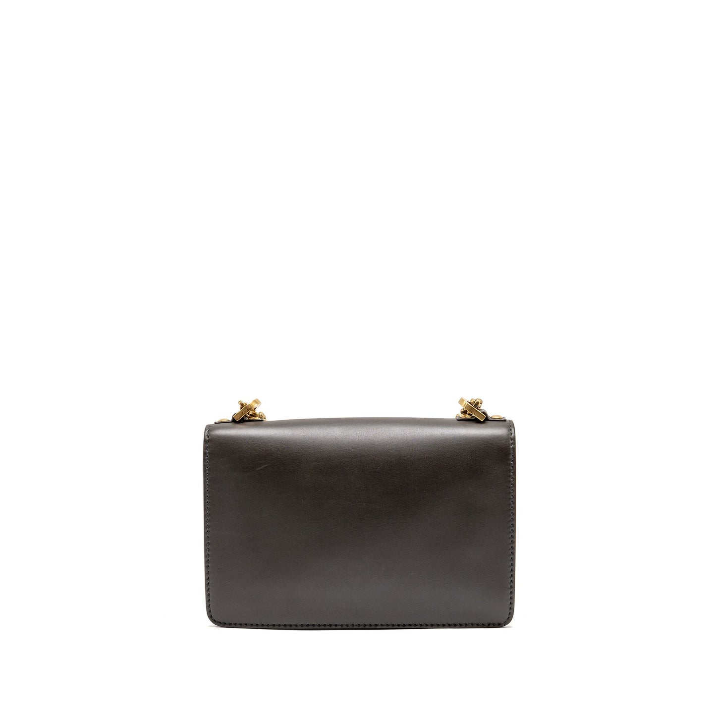 Dior JâAdior Flap Purse with Chain Calfskin Dark brown