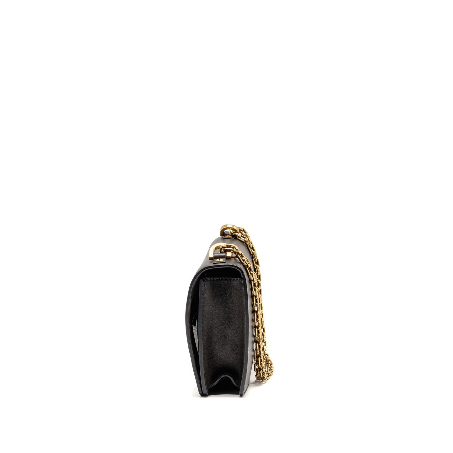Dior JâAdior Flap Purse with Chain Calfskin Dark brown