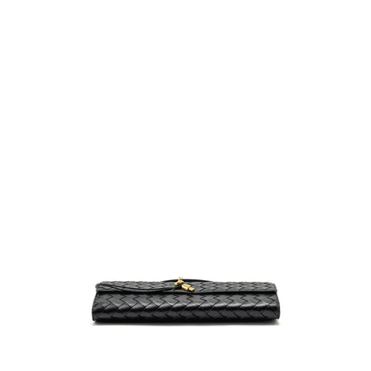 Bottega Veneta Andiamo Clutch lambskin black
