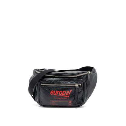 Balenciaga Europa Belt Purse Calfskin Black/Red