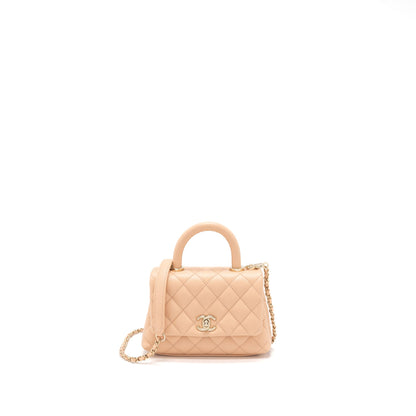 Chanel Mini Coco Handle Bag Caviar Light Pink LGHW