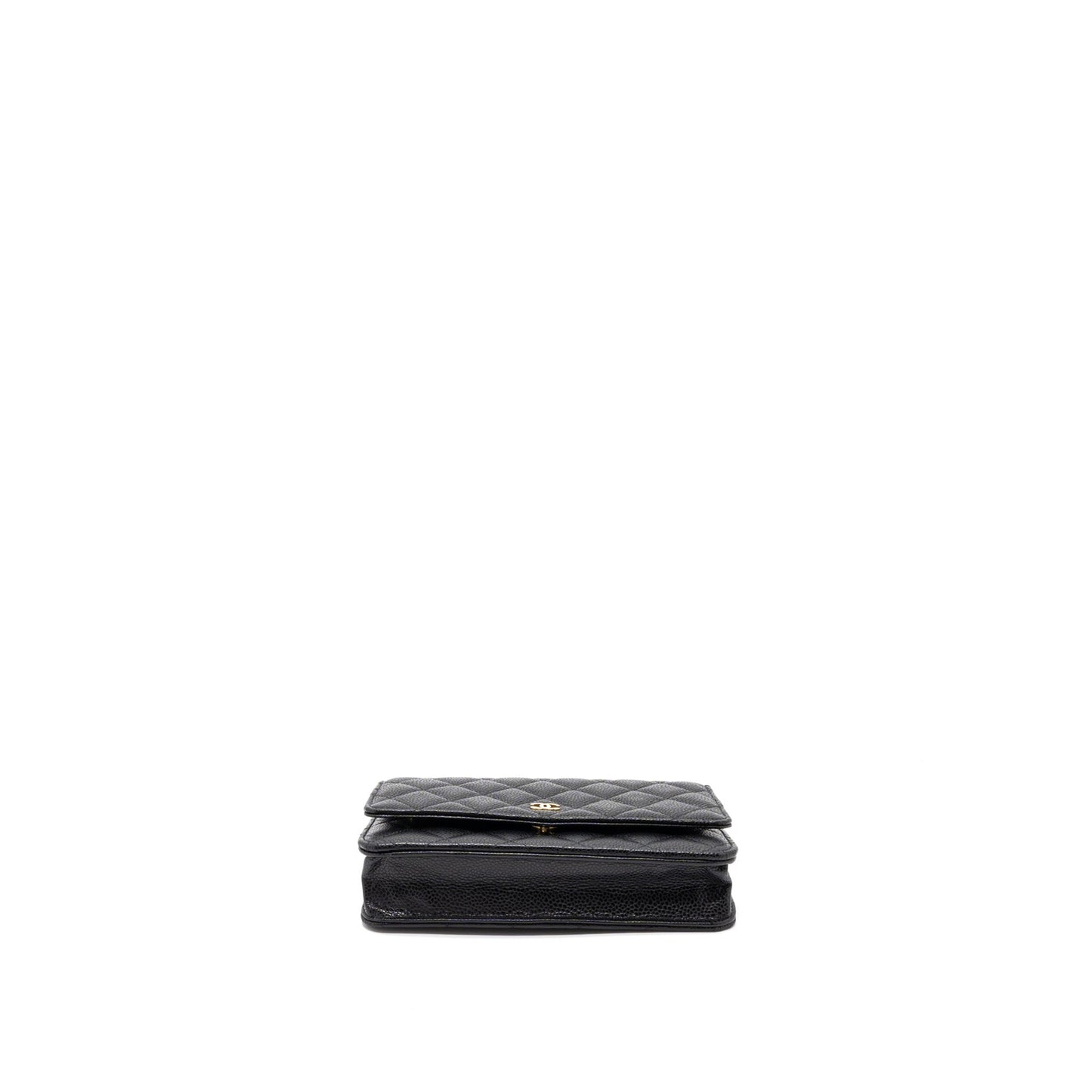 Chanel Classic Wallet on Chain Caviar Black GHW (Microchip)