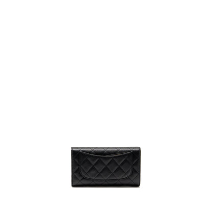 Chanel Classic CC Flap Long Wallet Caviar Black GHW