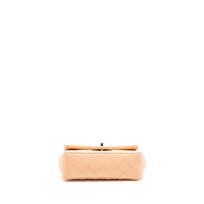 Chanel Mini Rectangular Flap Bag Lambskin Pink SHW