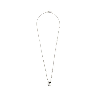 Chanel Coco Crush Necklace Quilted motif 18k white gold, diamonds