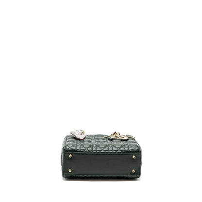 Dior small lady dior My abc dior Purse lambskin dark green