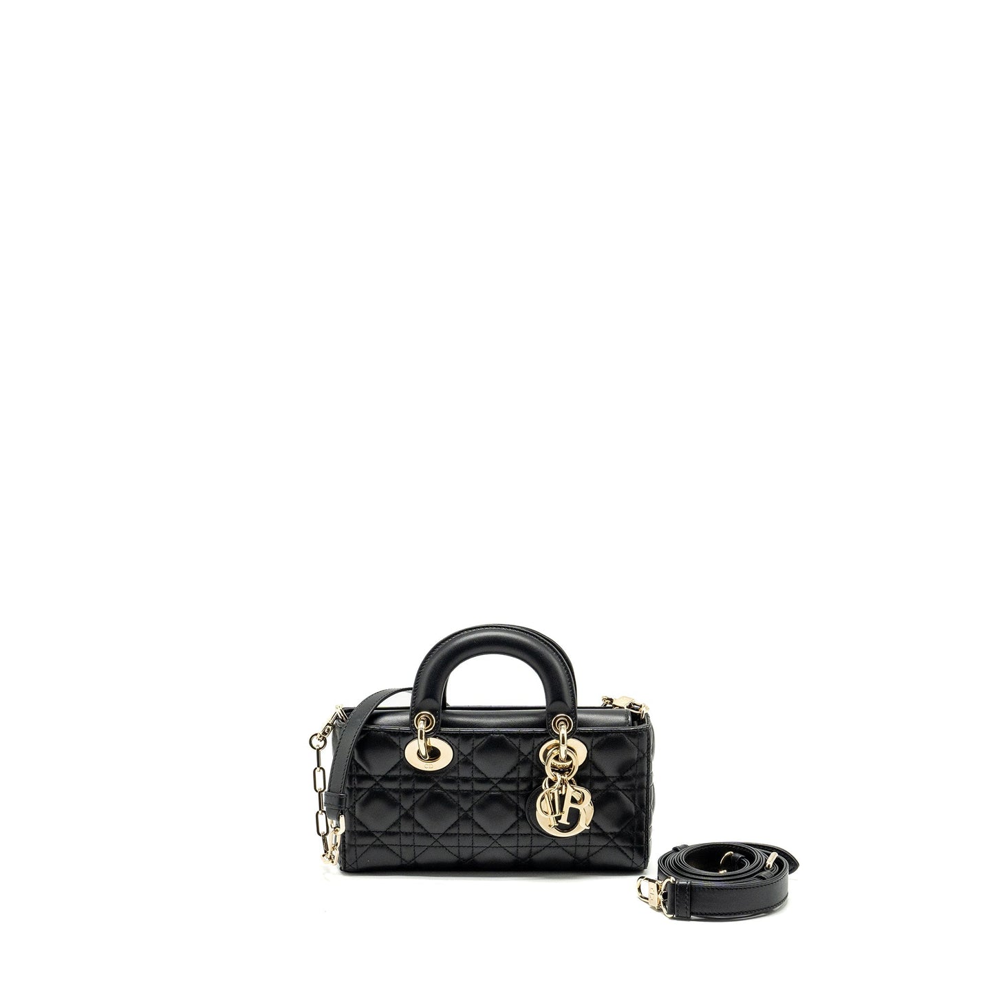 Dior lady D-Joy Small Purse Lambskin Black