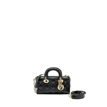 Dior lady D-Joy Small Purse Lambskin Black