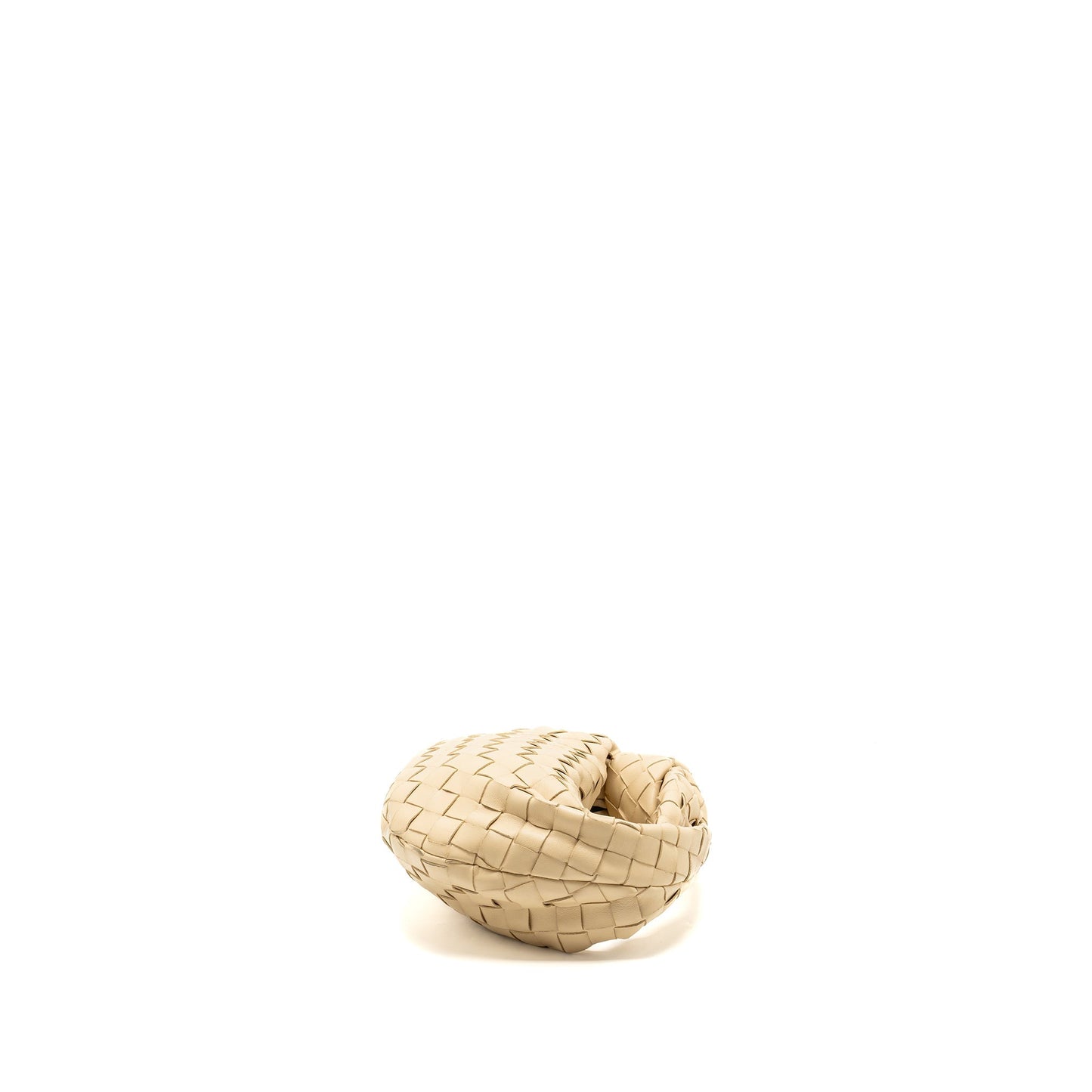 Bottega Veneta Mini Jodie Lambskin Light Beige