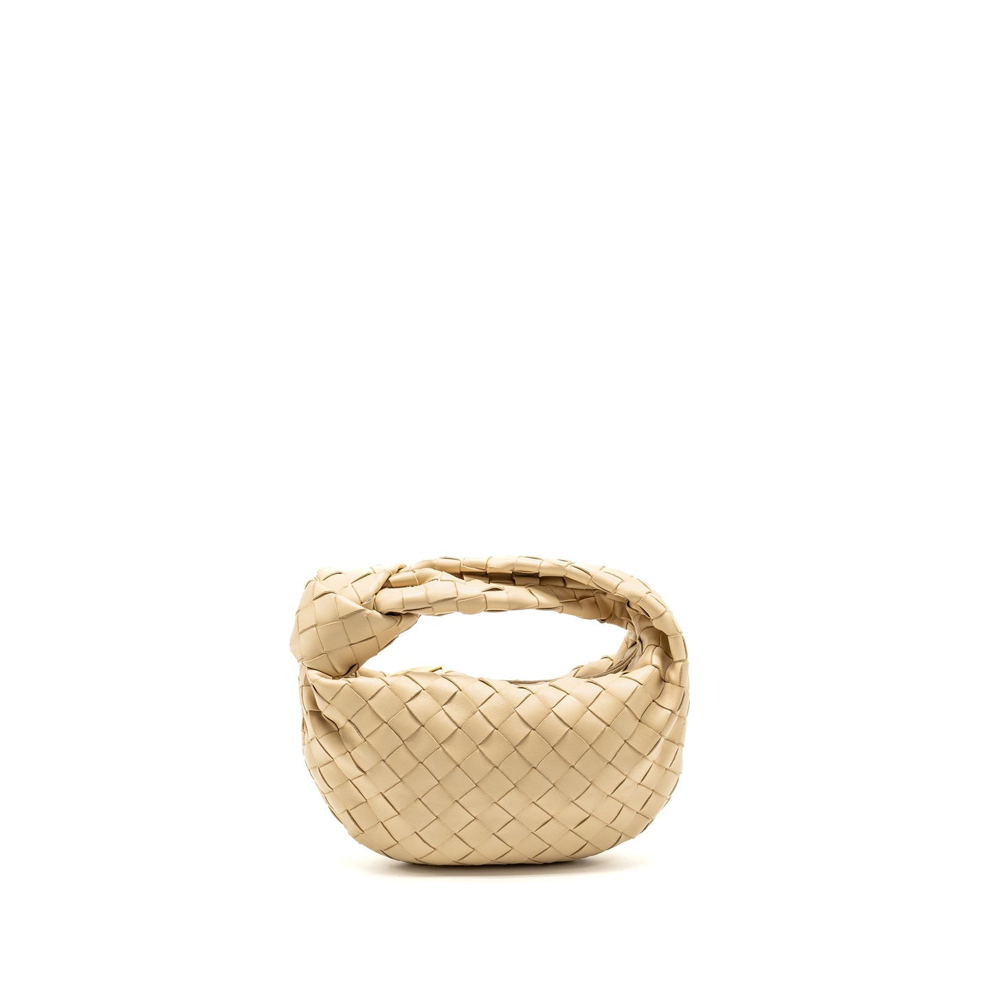 Bottega Veneta Mini Jodie Lambskin Light Beige
