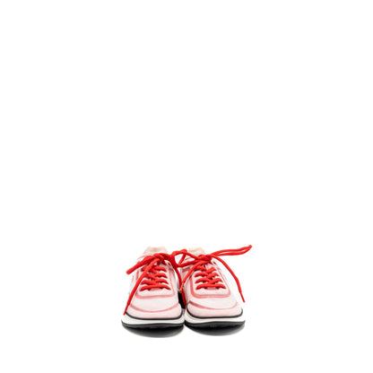 Chanel size 38.5 CC logo sneakers red/ white/ black
