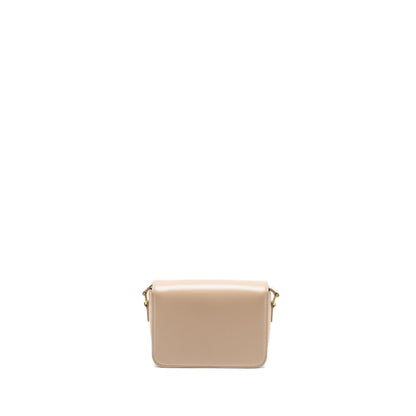 Celine Teen Triomphe Purse Calfskin Light Beige