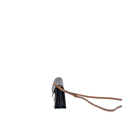 Luxury CELINE Wallet On Strap Triomphe Canvas/Smooth Lambskin Tan